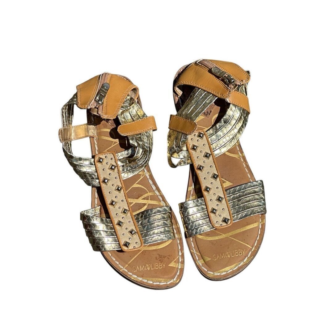 Sam & Libby Women’s Slip On Sandals Flats sz 9.5